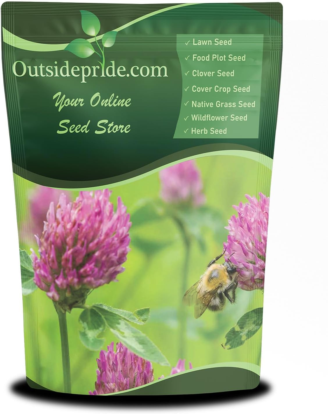 Perennial Red Clover Seeds – 5 Lbs. Self-Seeding, Nitrocoated, Inoculated Clover