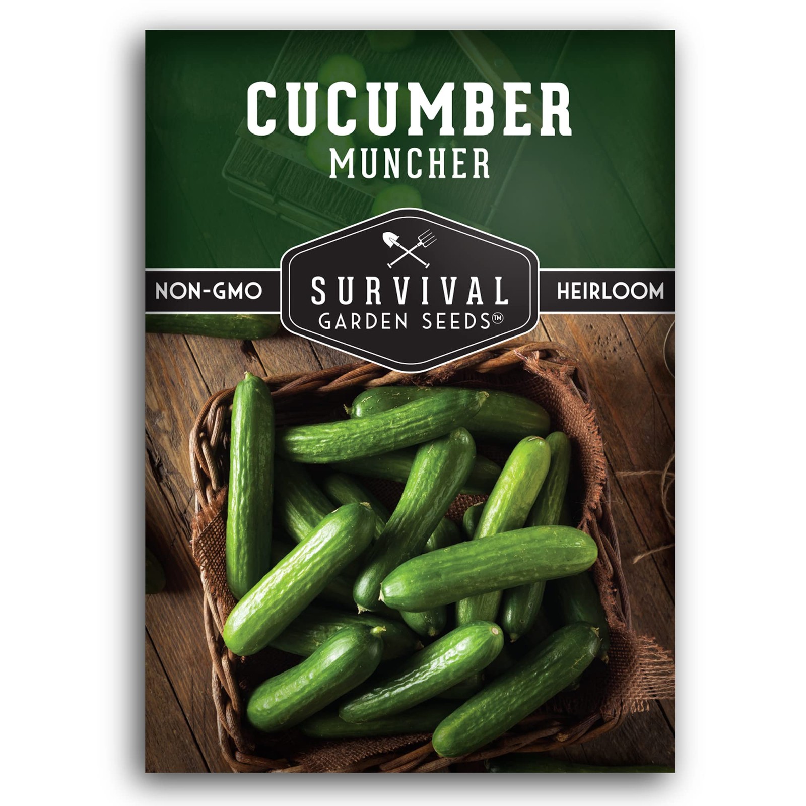 Cucumber Seeds Burpless Smooth Skin Snack Slicing High Yield 60 Day Heirloom Non