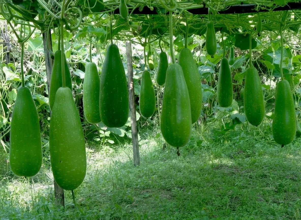 Big Bottle Gourd seeds, Bangladeshi Lau Seeds, 15 Deshi Lau Seeds