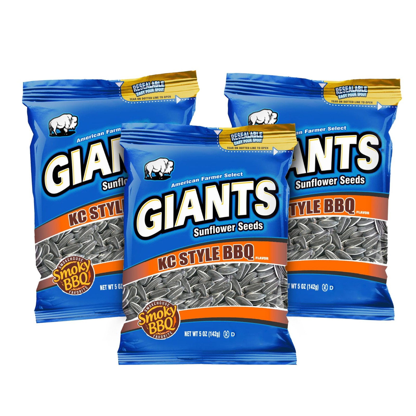 GIANTS KC Style BBQ Sunflower Seeds – Sunflower Seeds Bulk, Roasted Sunflower…