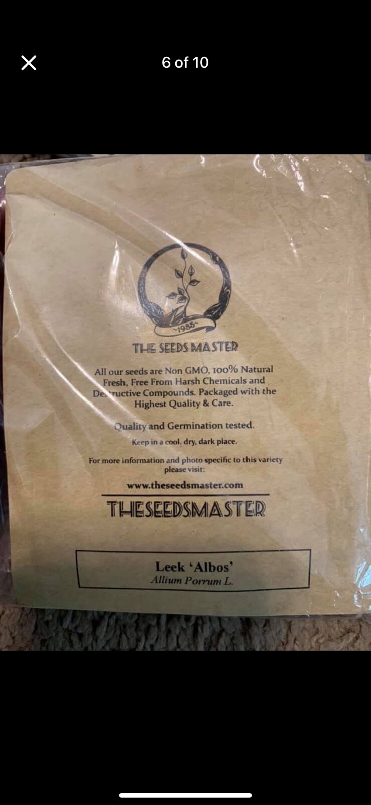 The Seedsmaster Non GMO 100% Natural 6 Types Of Seeds 90 Total Packs