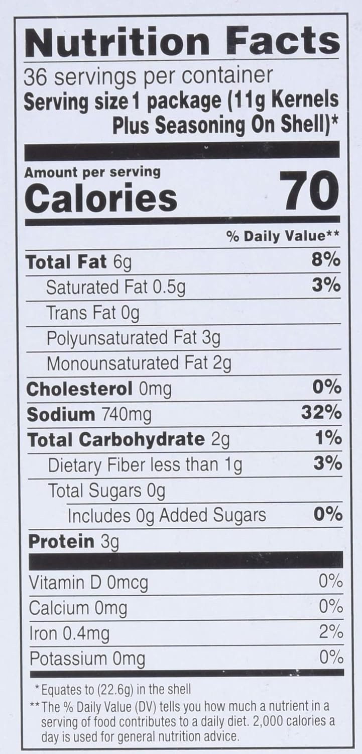 36 Pack of Roasted Nacho Cheese Sunflower Seeds, 0.8 Ounce Each – Healthy Snack