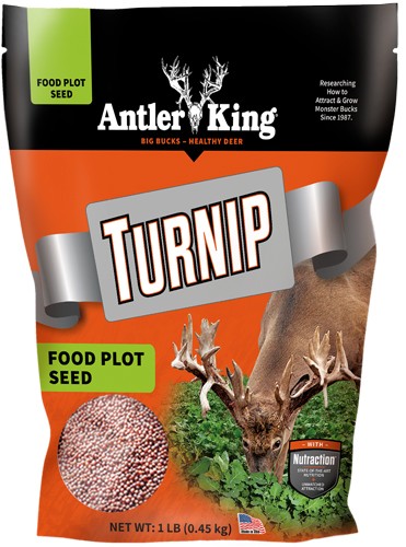 Antler King AKTURN1 Turnips Food Plot Seed 1 lb Bag Annual 1/8 Acre