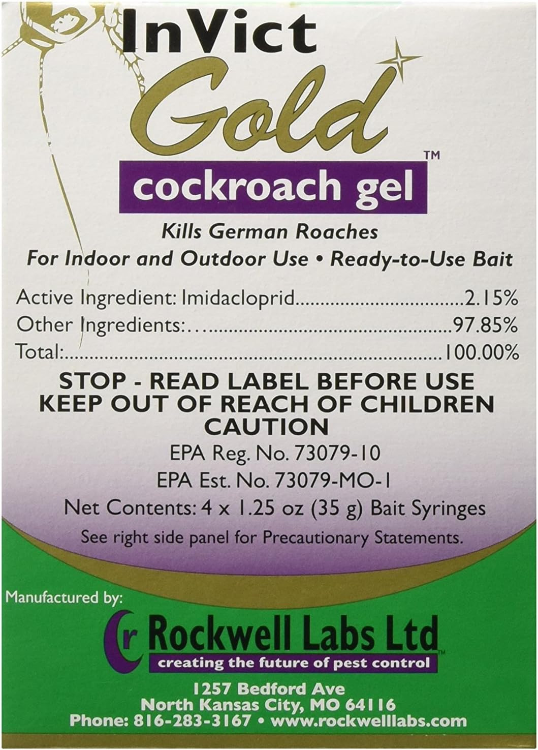 Gold Roach,4 Pack
