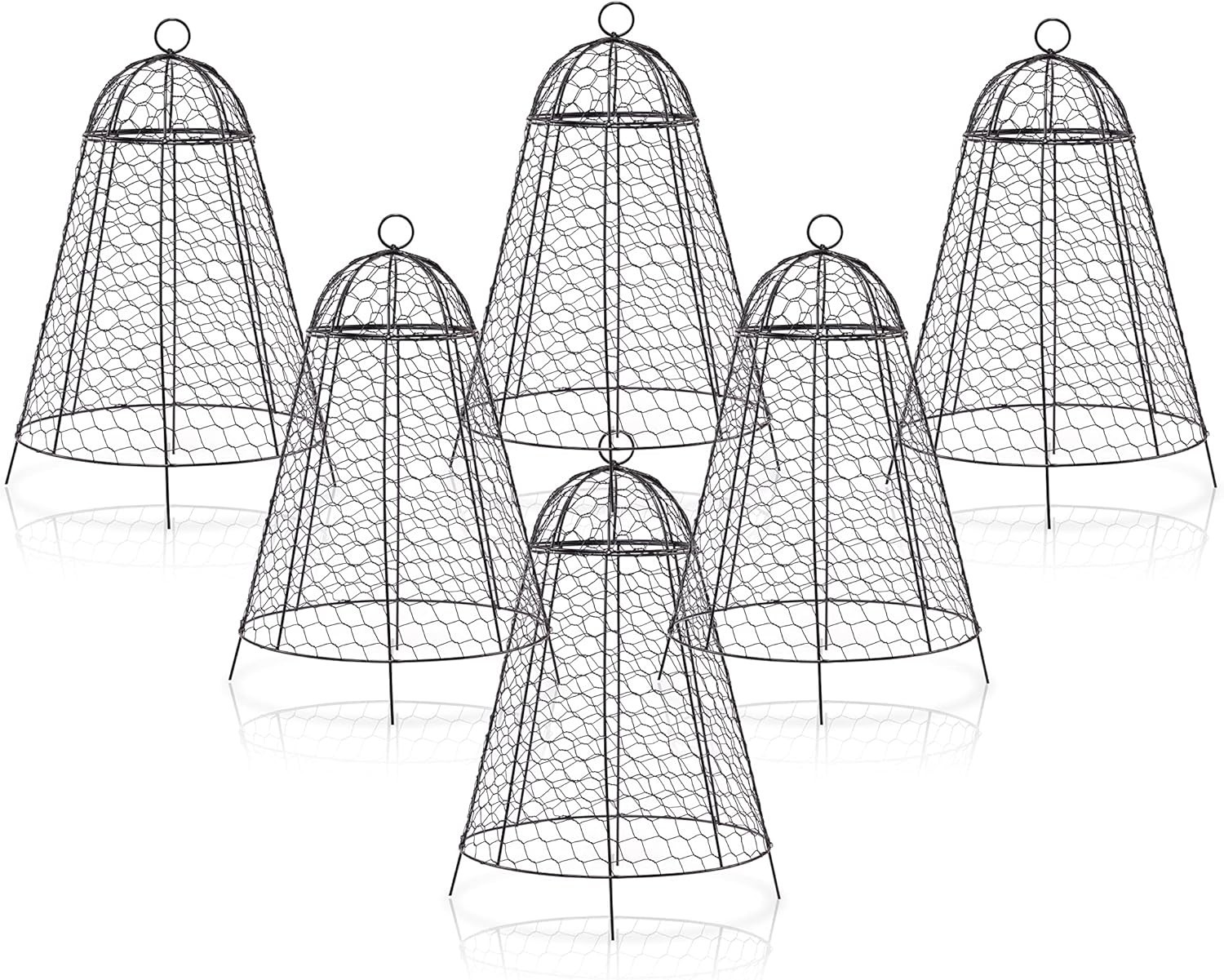 Garden Plant Cloches Steel Mesh Outdoor Protect from Animals Pack of 6