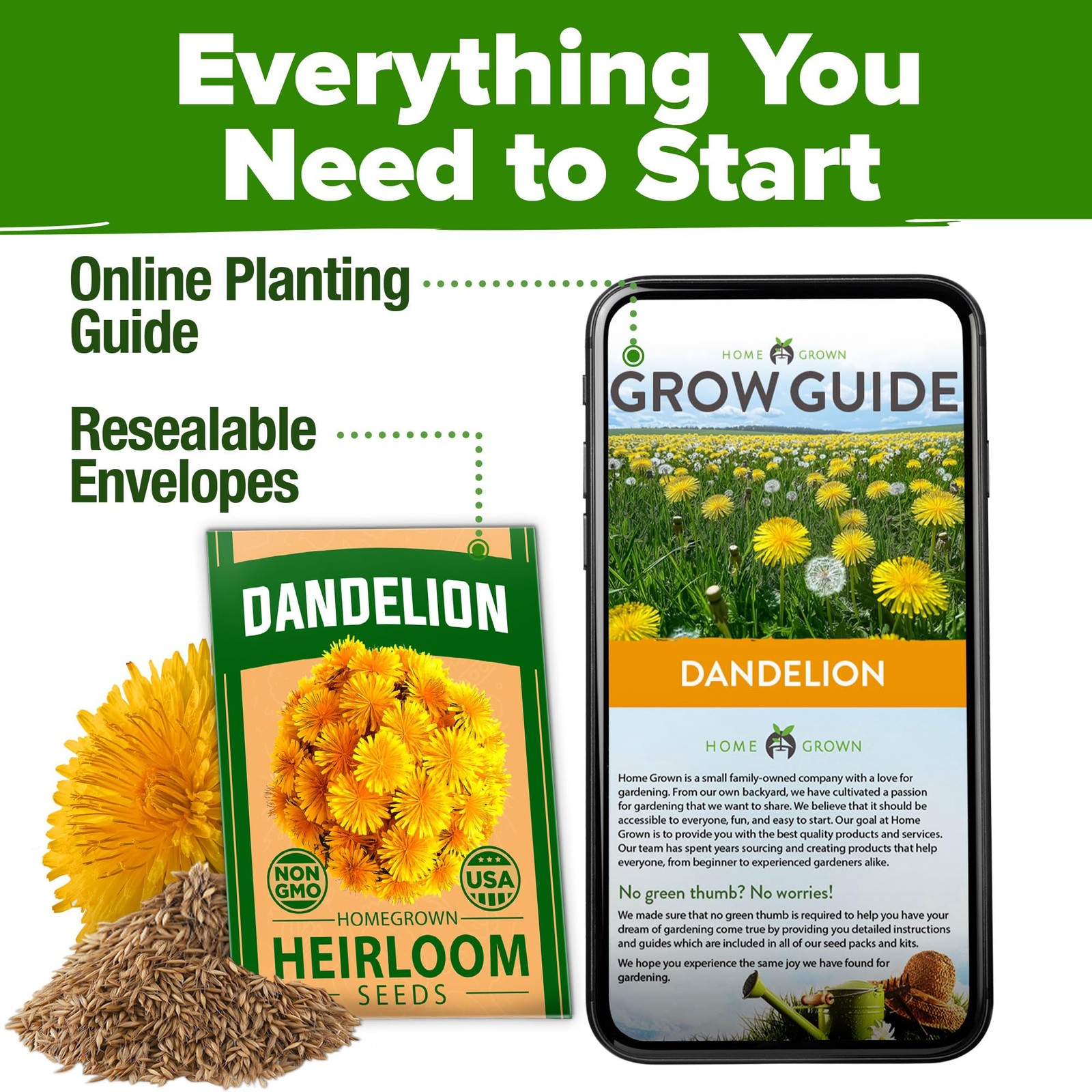 Dandelion Seeds for Planting 600 Heirloom Medicinal Herb Seeds Non GMO Grow E…