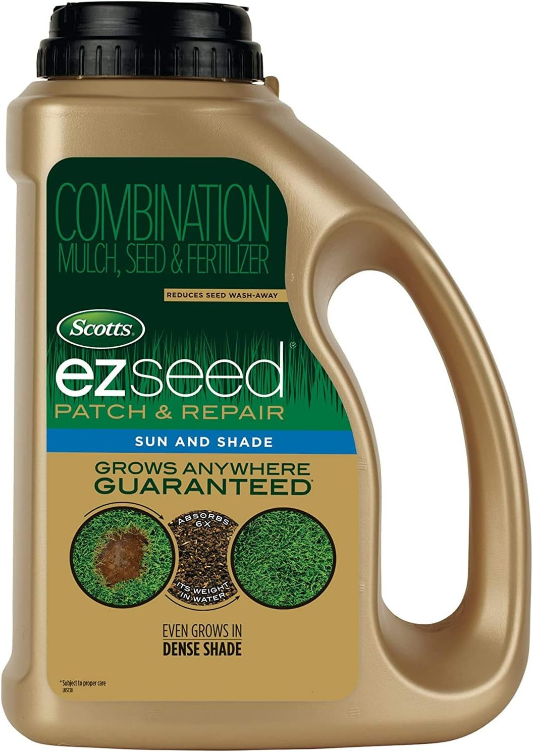 Patch & Repair Sun and Shade Grass Seed, 3.75 lb – Covers Up to 85 sq. ft.