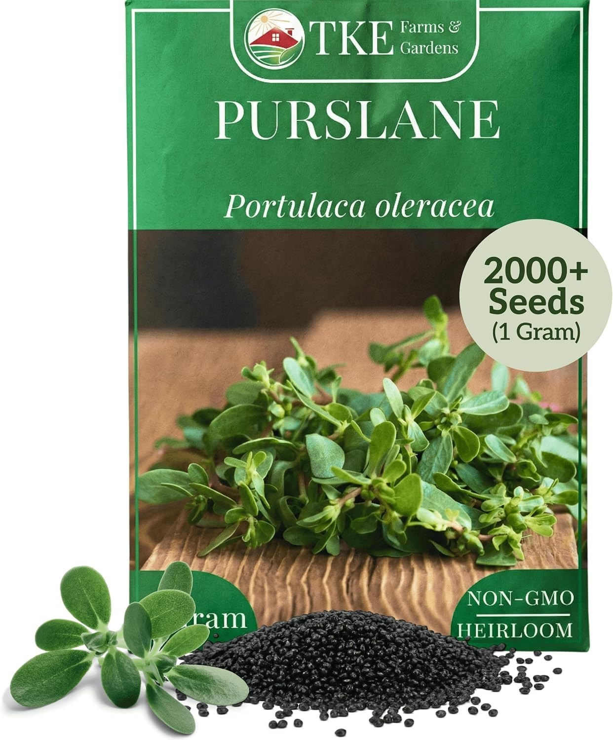 Purslane Seeds 1 Gram 2000+ Heirloom Non GMO Edible Medicinal Ground Cover Farms