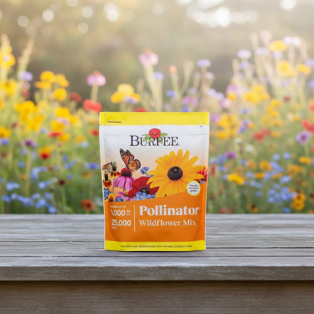 Wildflower 25,000 Bulk, 1 Bag, 18 Varieties of Non-GMO Flower Seeds Pollinato…