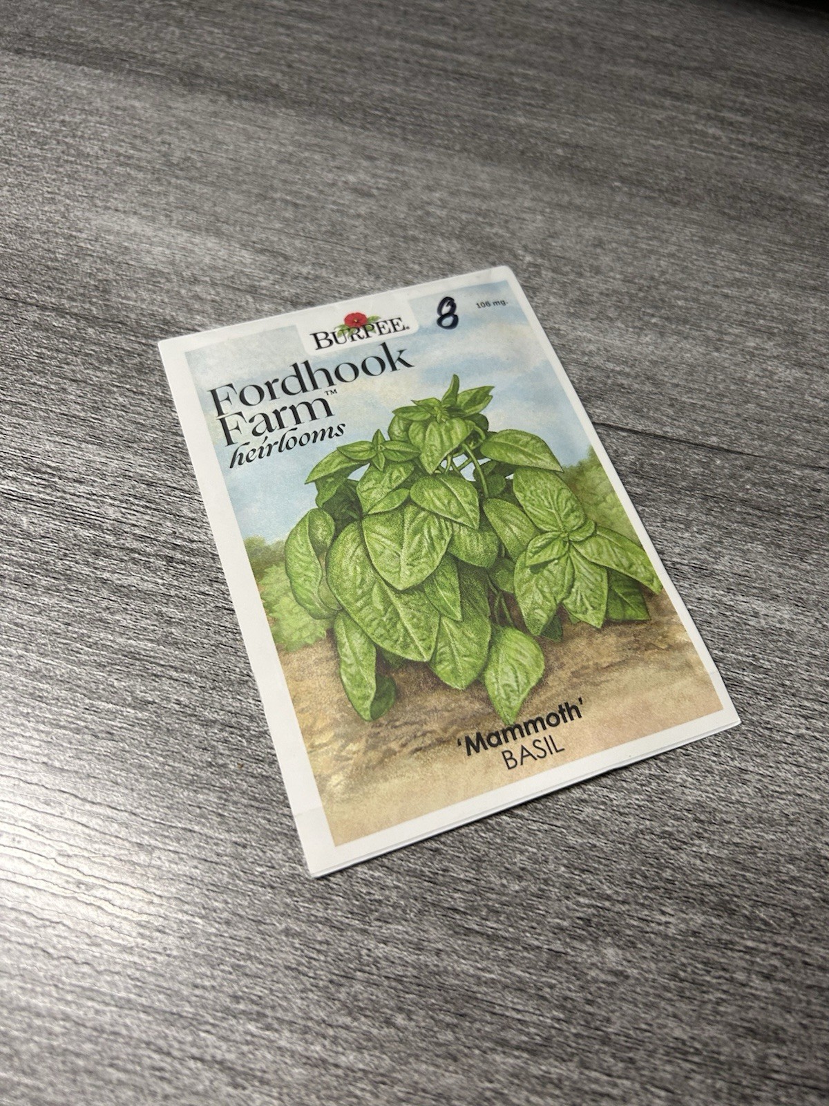 10 Packs Of Seeds Basil, Moss rose, Clarkes Blue, Clemson, Beet, Mammoth, Radish