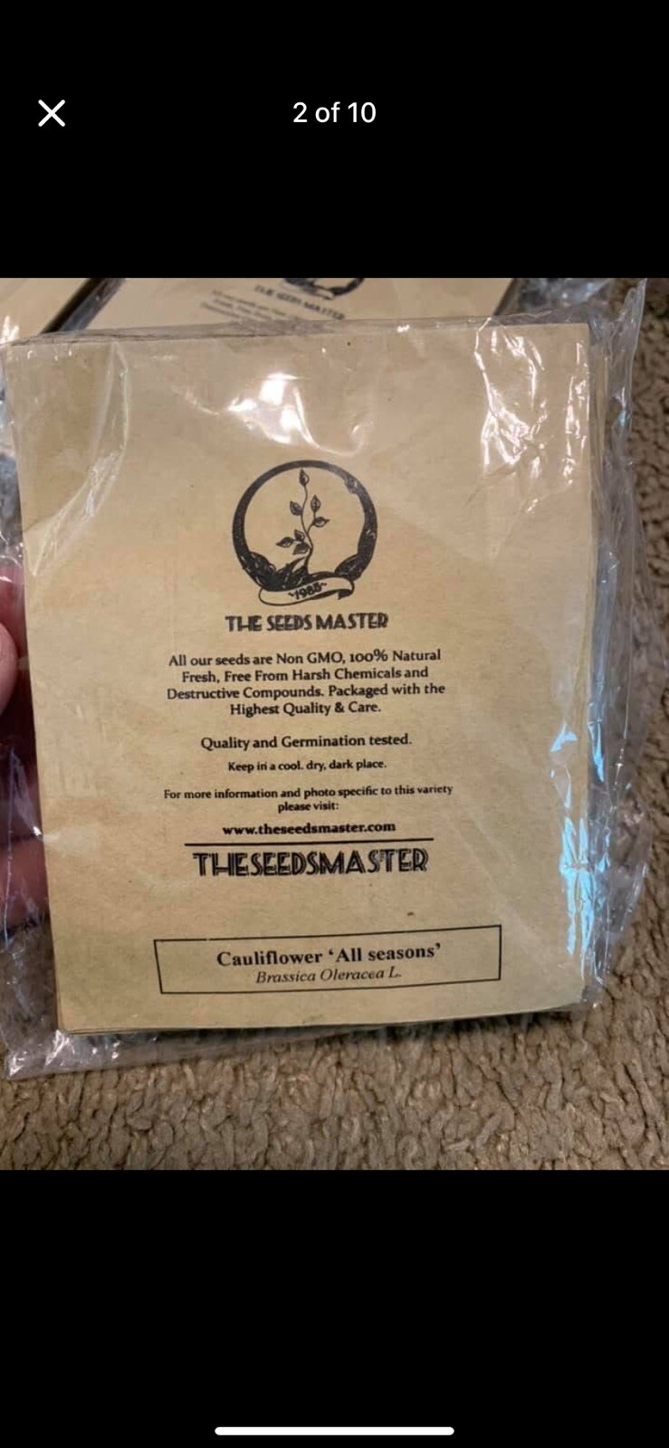 The Seedsmaster Non GMO 100% Natural 6 Types Of Seeds 90 Total Packs