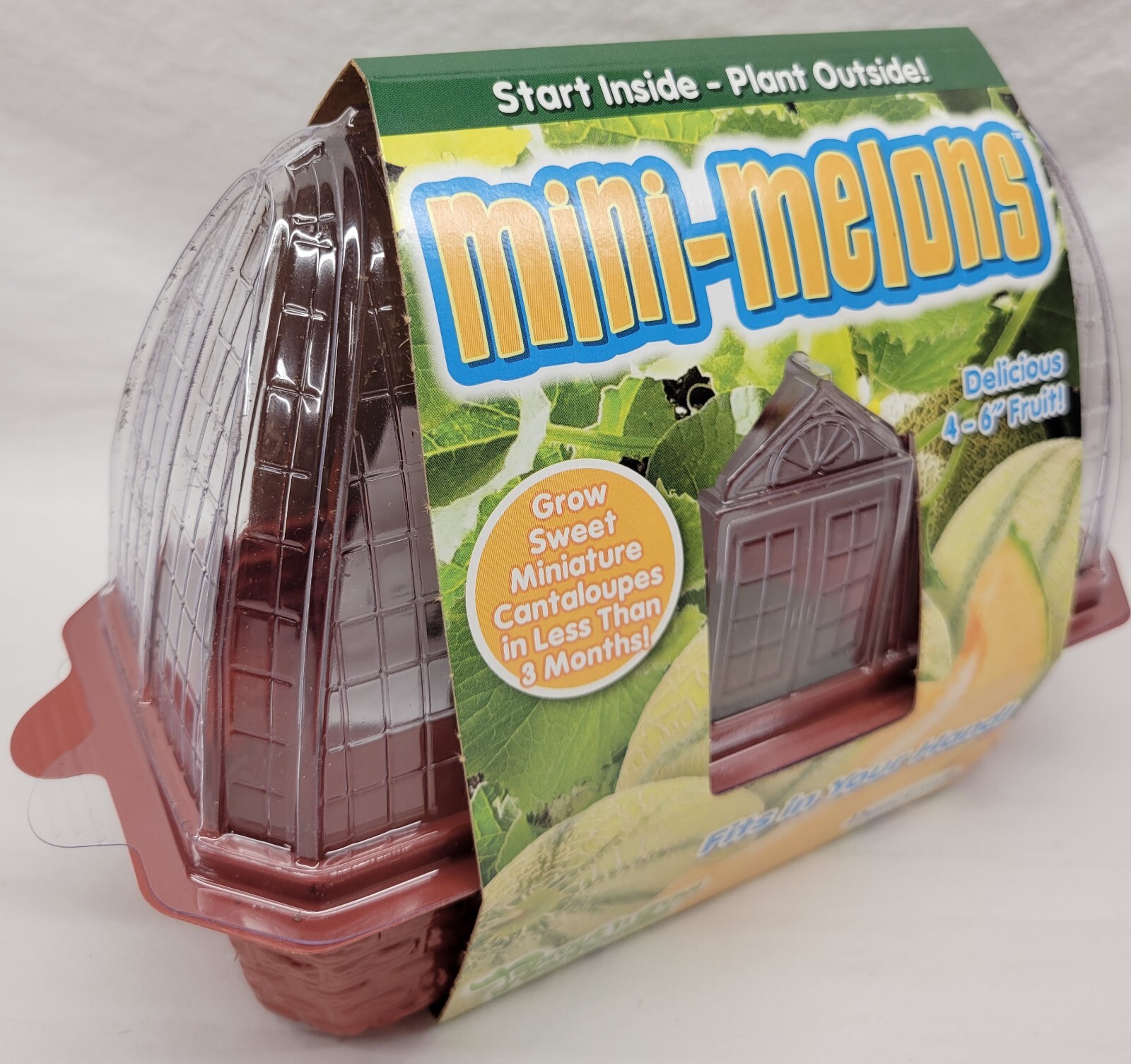 Lot of 5 – Dunecraft Mini-Melon Cantaloupe Windowsill Greenhouse Kits