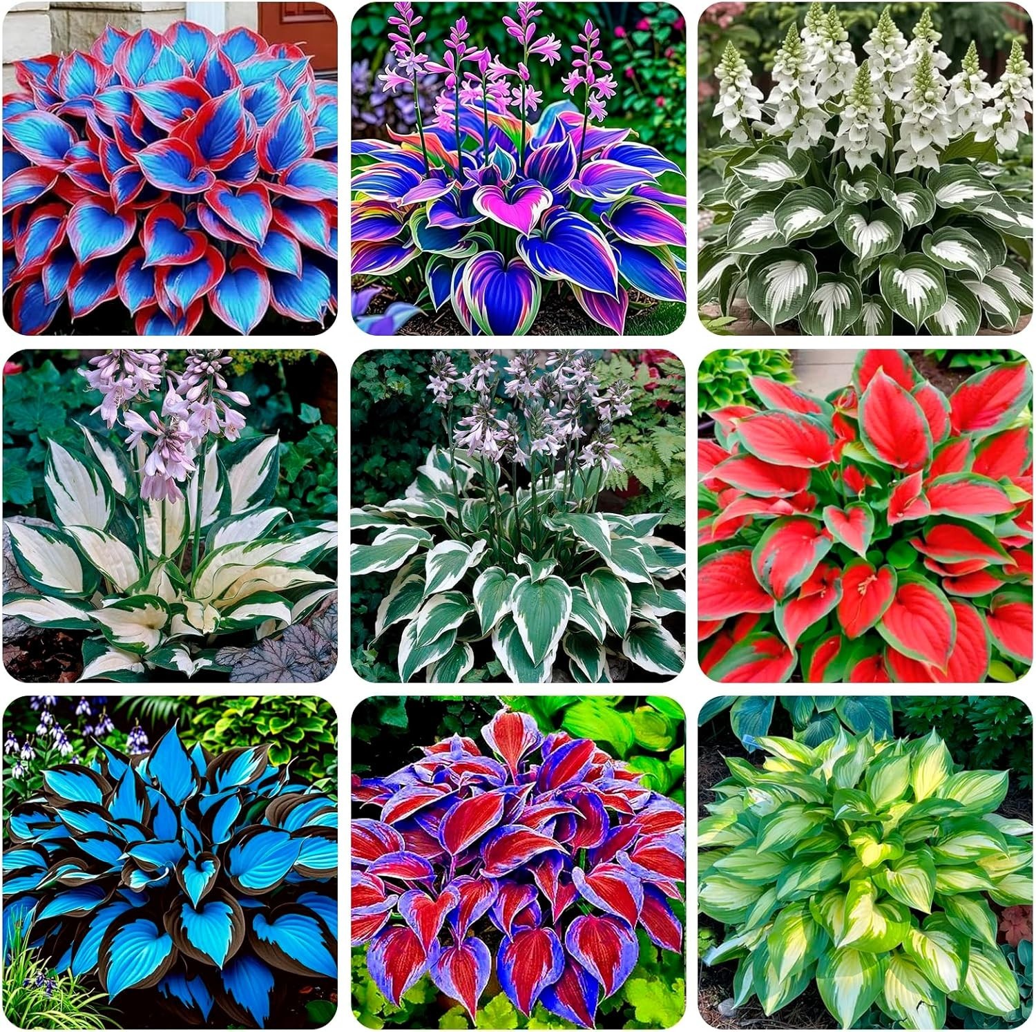 Hosta Seeds, 200+ Blue Purple Red Hosta Seeds, Multi-Use Landscaping, Perennial.