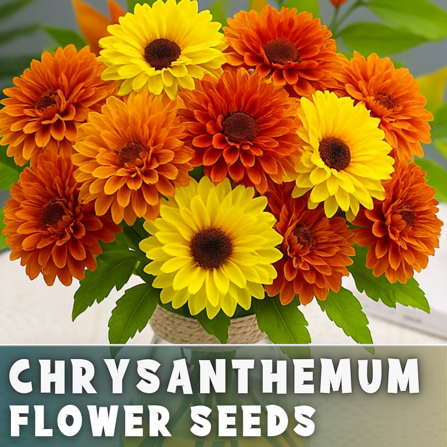Jubilee Mix Mum Chrysanthemum Seeds 200+ Seeds Mum Flower, Flower Seeds