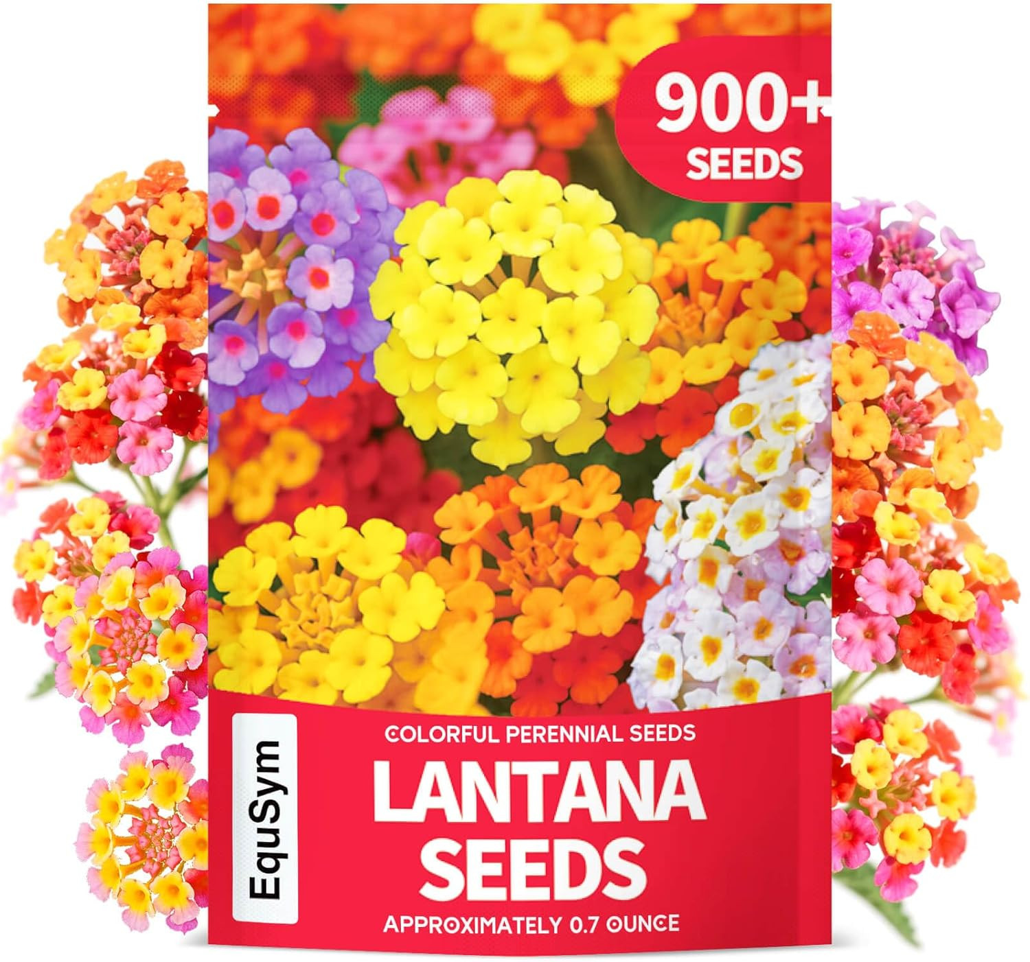 900+ Lantana Flower Seeds – Mixed Colors | Heat & Drought-Tolerant, Easy to Grow