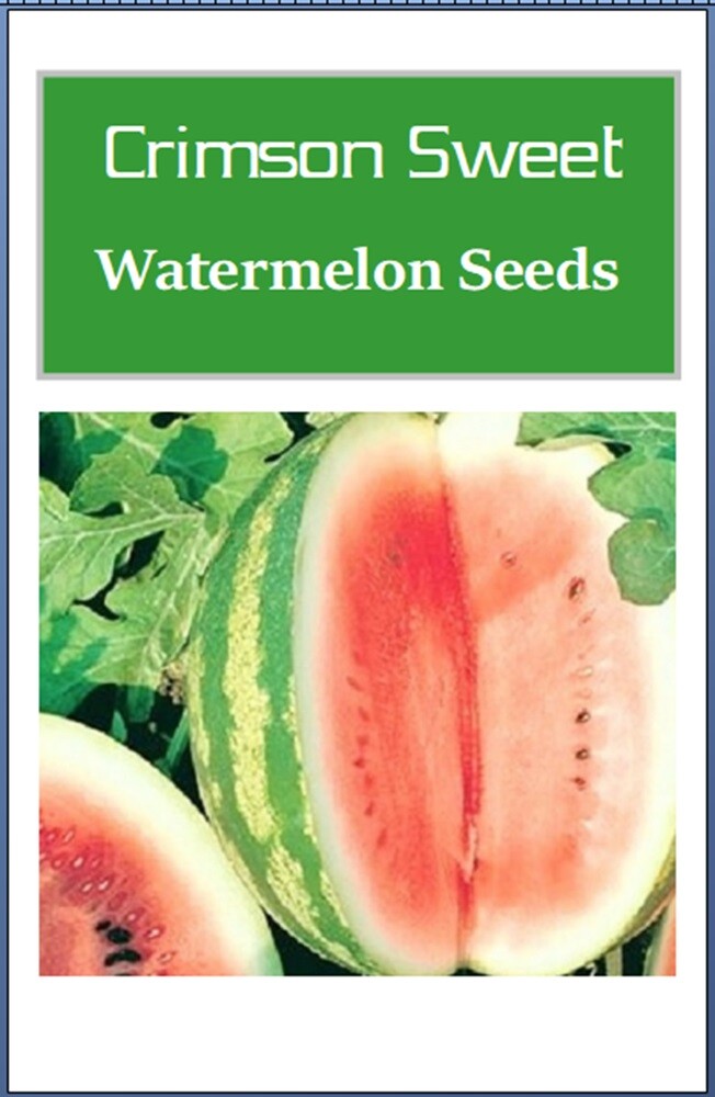 Crimson Sweet Watermelon Seeds | NON-GMO | Heirloom | Fresh Garden Seeds