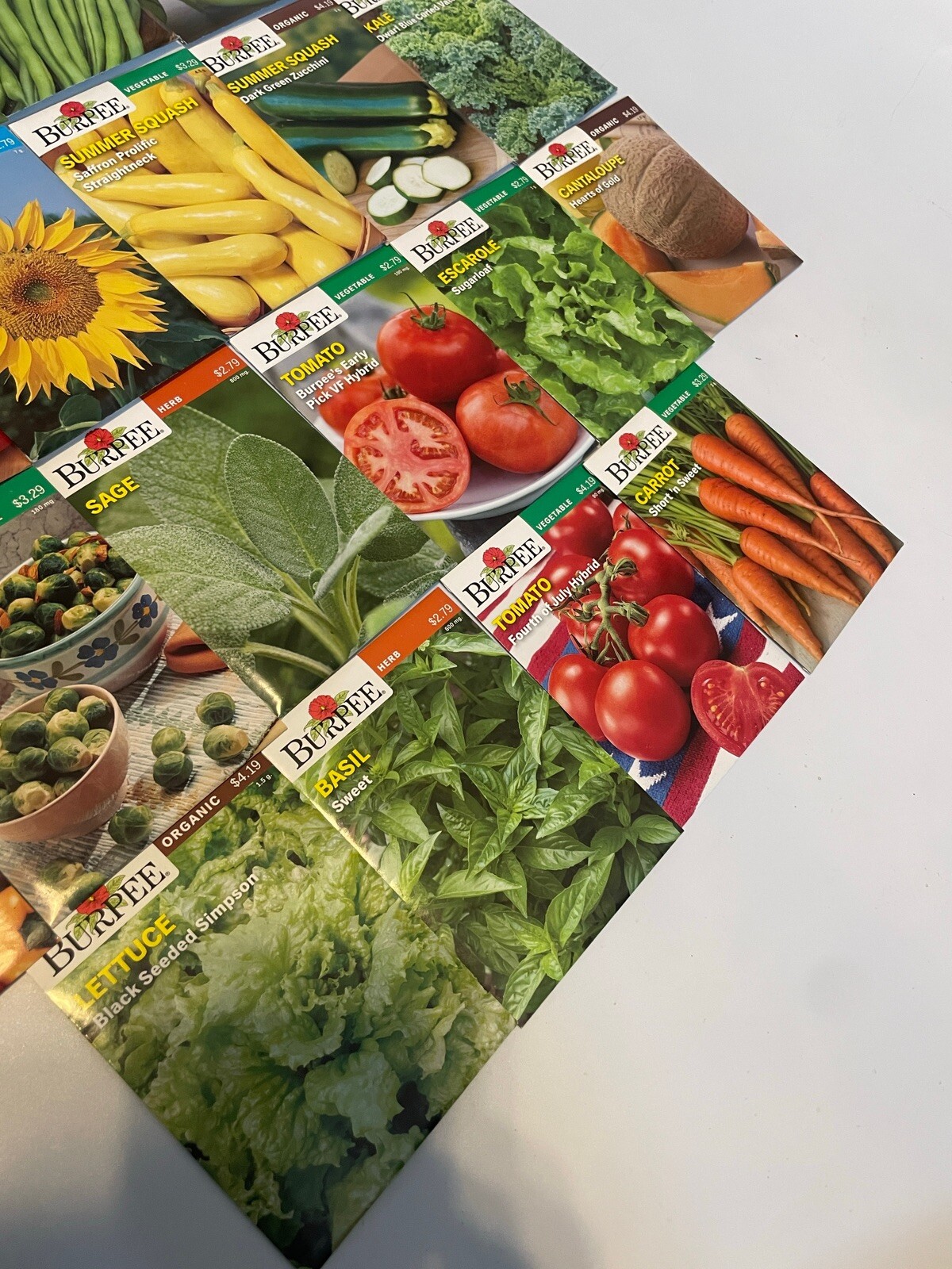 Garden Seeds Lot of 22 Packs of Burpee Vegetable & Herbs Dated 2021
