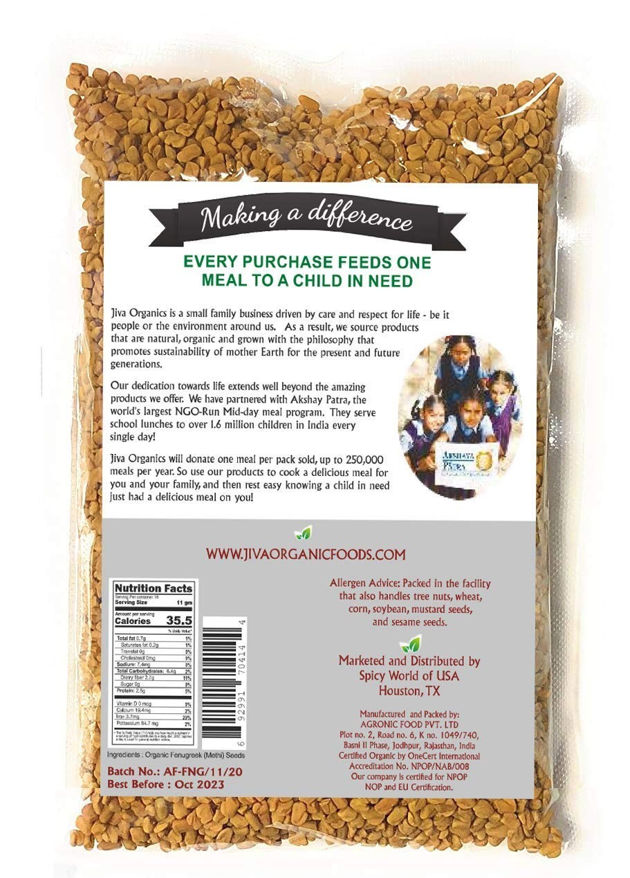 7 Ounce Organic Fenugreek Seeds – All Natural, , & Culinary Essential