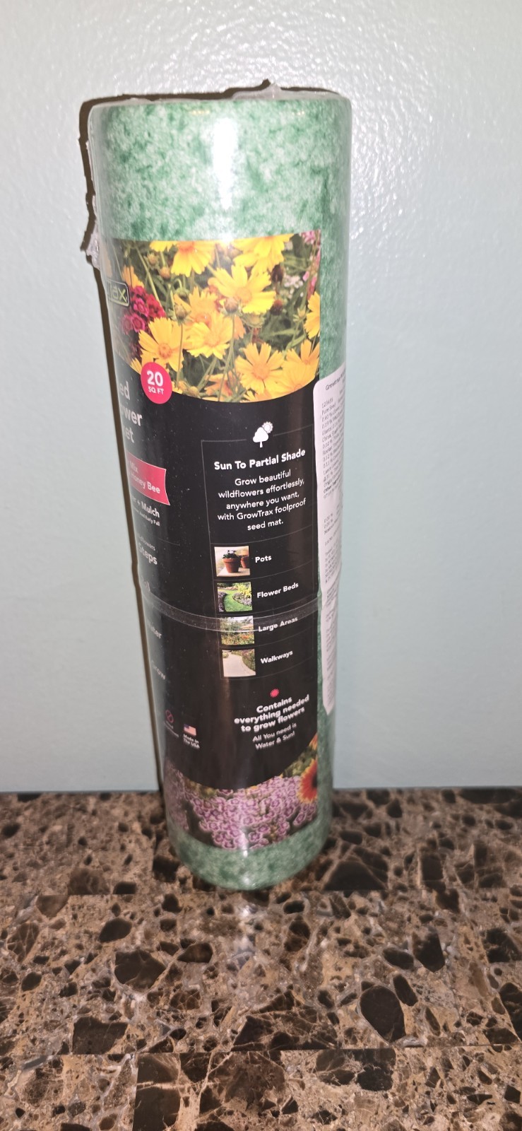 Wildflower Blanket 20 SQ. Ft. 3-in-1 Seeded Annual Perennial