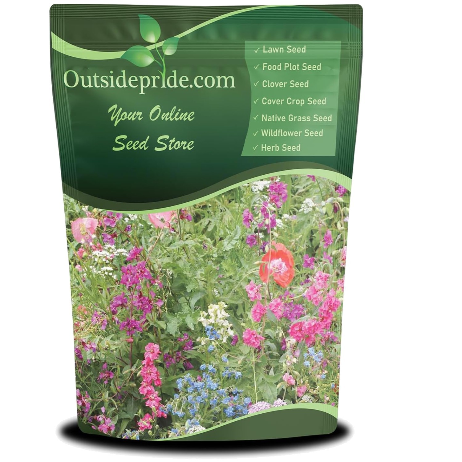 1 lb Wildflower Seed Mix for Partial Shade – Vibrant Garden Bloom