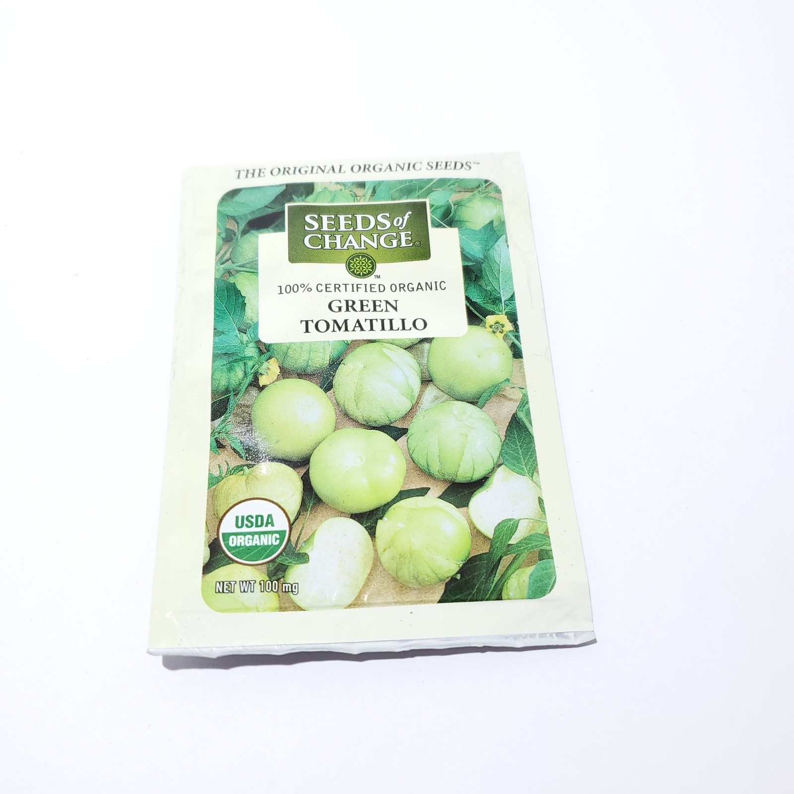 Seeds of Change Organic (2025) – 1 pk 100 mg Green Tomatillo Seed Garden Salsa