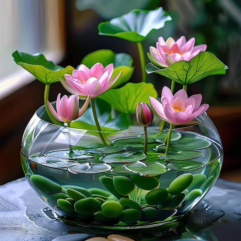 60pcs Mix Bonsai Lotus Seeds for Planting in Water Bowl Lotus Seed Water Lilys F