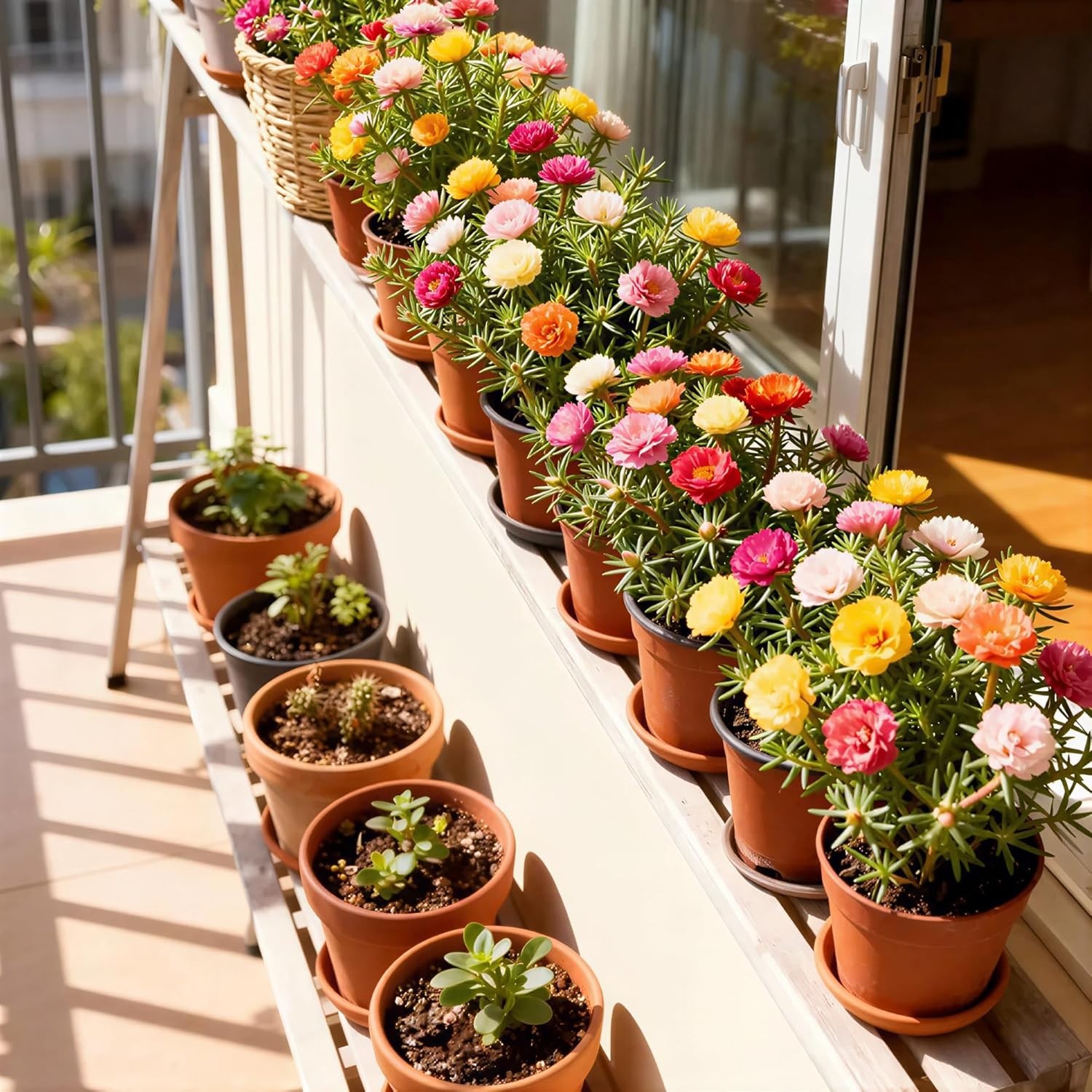 20,000+ Moss Rose Seeds (Portulaca Grandiflora) – Mixed Color Perennial Ground