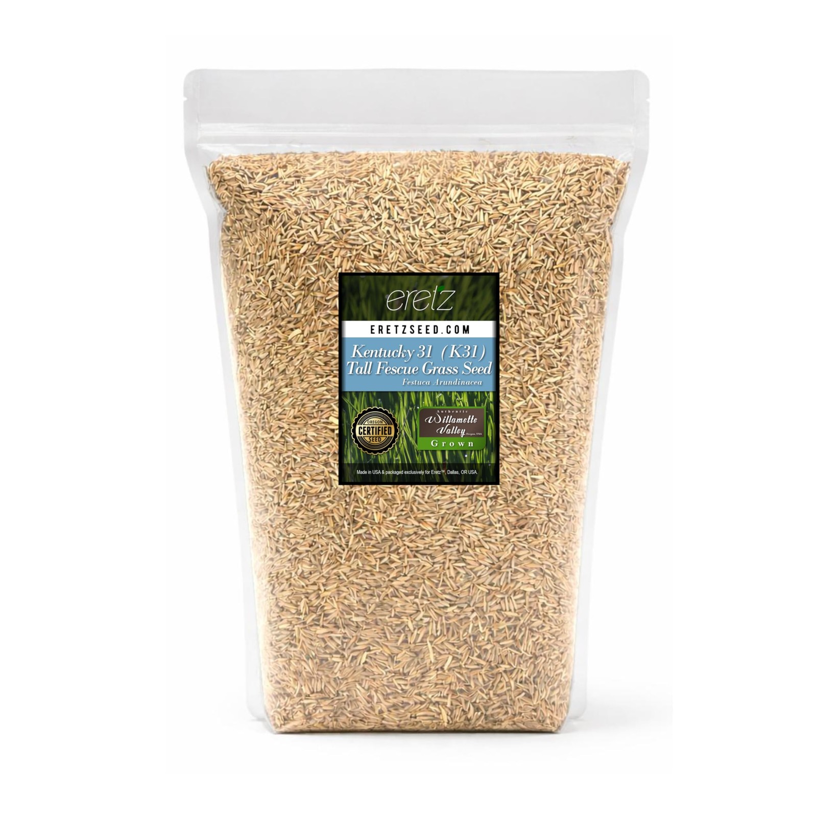 Kentucky 31 K31 Tall Fescue Grass Seed by Eretz Choose Size State Certified,…