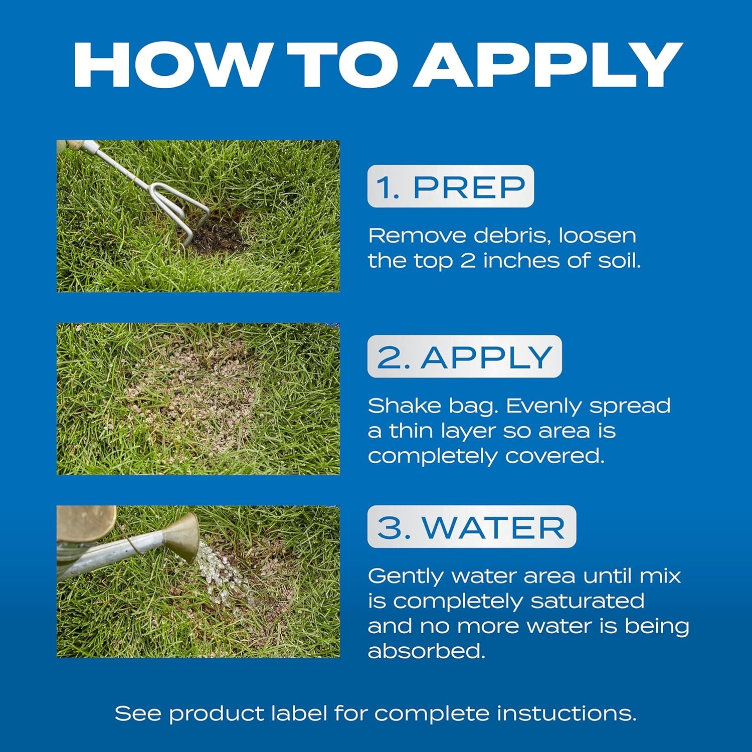 Lawn Repair 4.75 lbs – Fast Germination Lawn Seed with Fertilizer