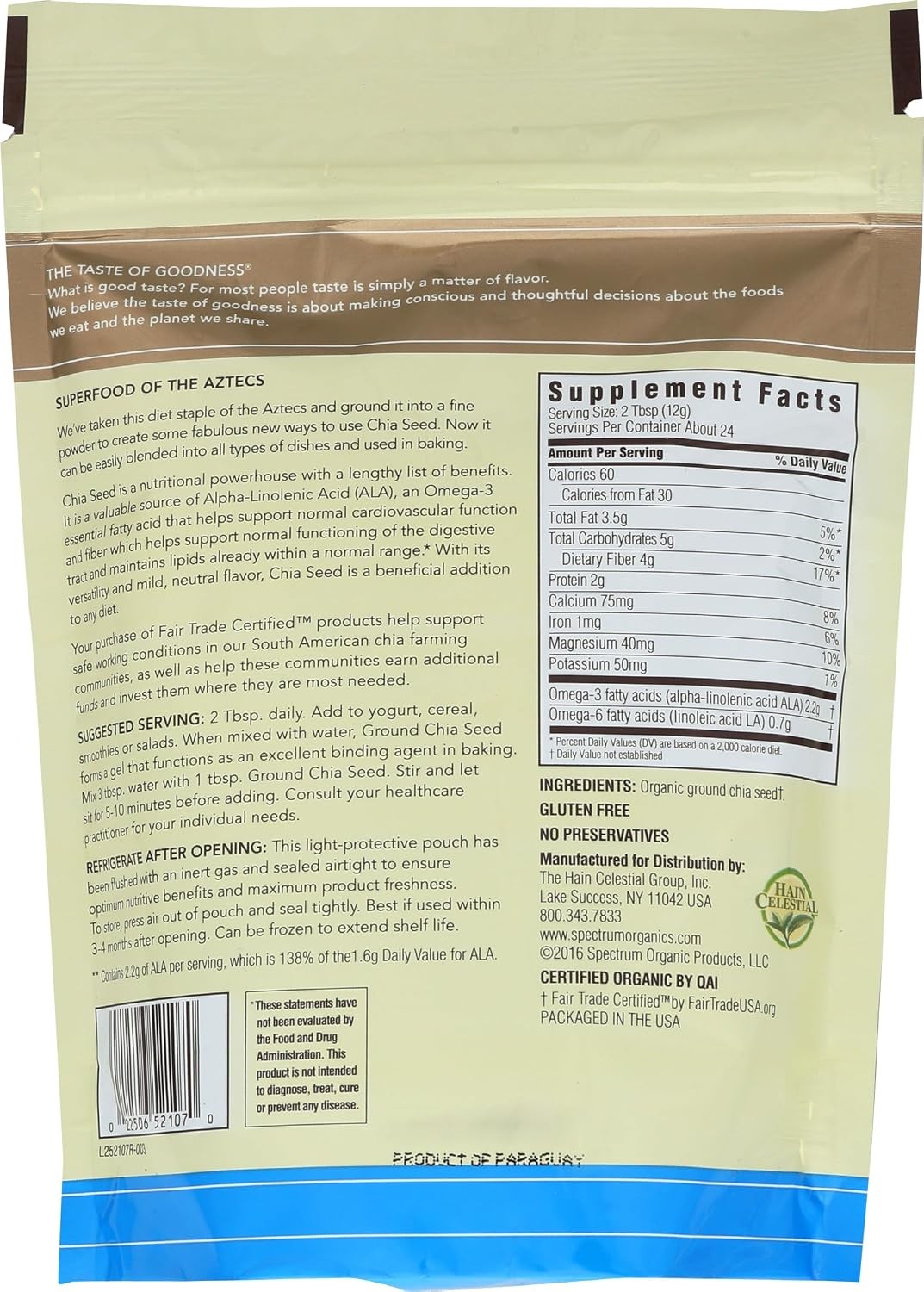 Organic Ground Chia Seeds