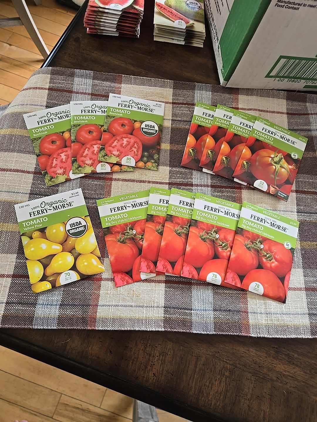 Ferry-Morse 2025 Seed 13 Packs Of Few Strains Of Seeds Organic 150 Mg
