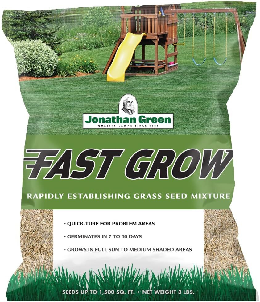 Jonathan Green (10820) Fast Grow Grass Seed – Cool Season Lawn Seed