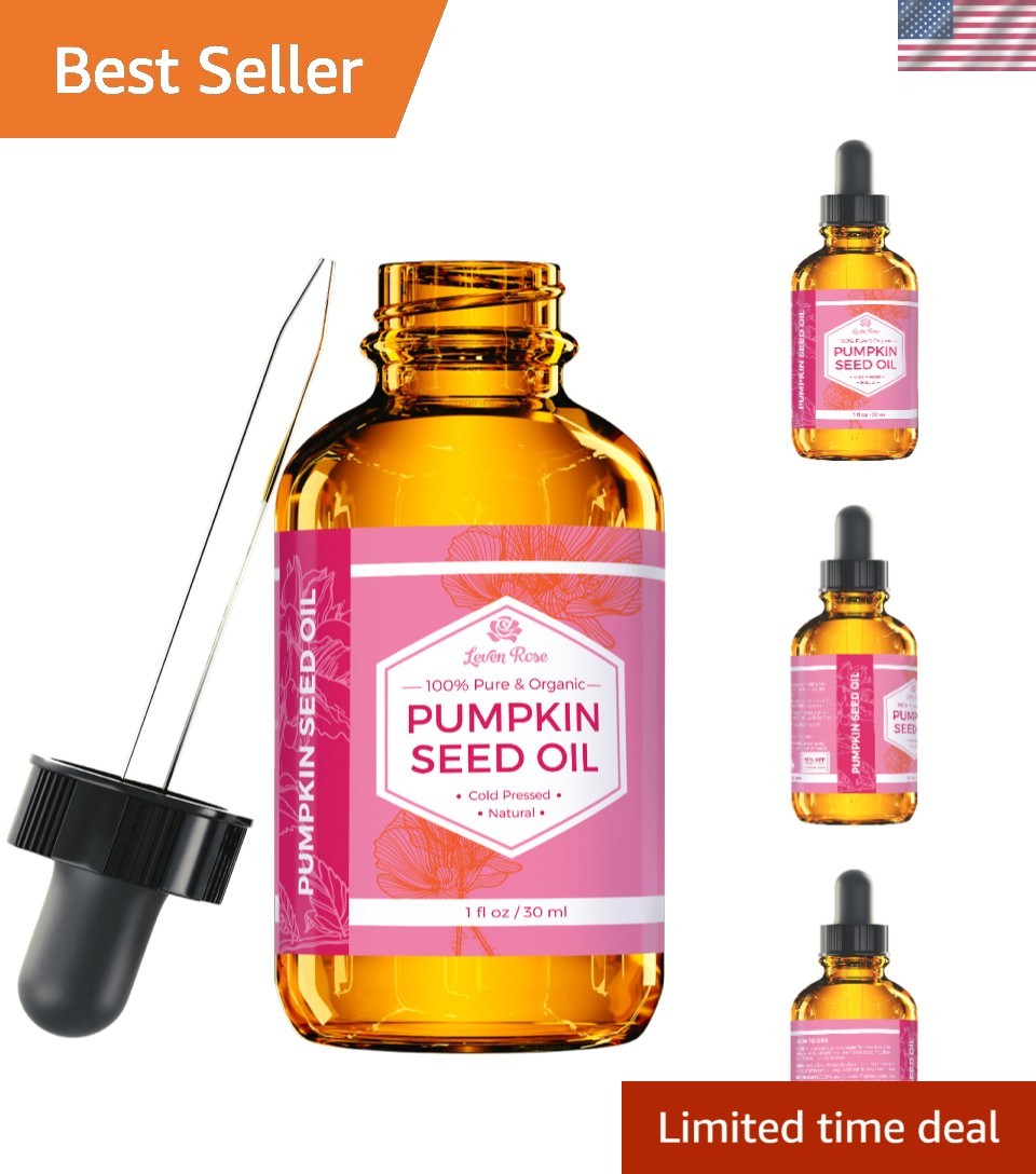 Organic Pumpkin Seed Oil 1oz – Multi-Purpose for Hair Growth & Skin Care