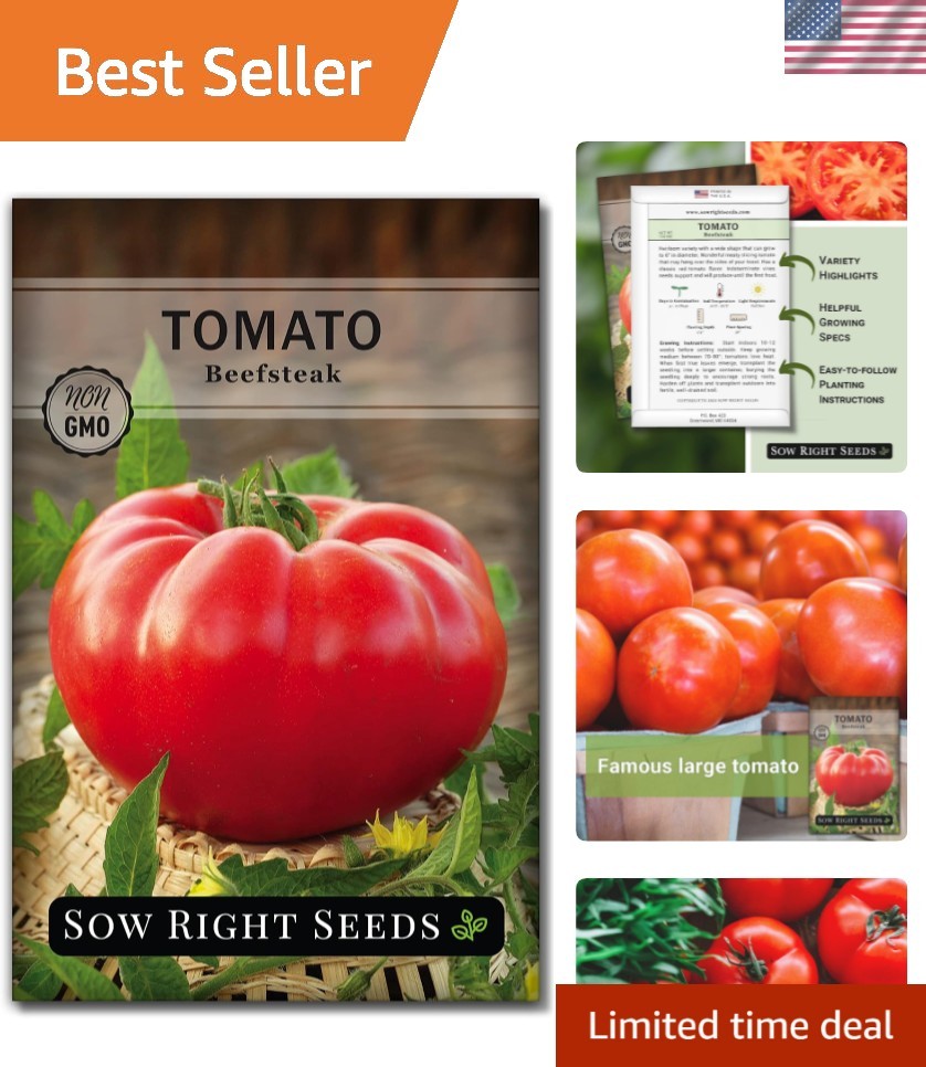 Beefsteak Tomato Seeds for Planting – Non-GMO Heirloom Packet with Instructio…
