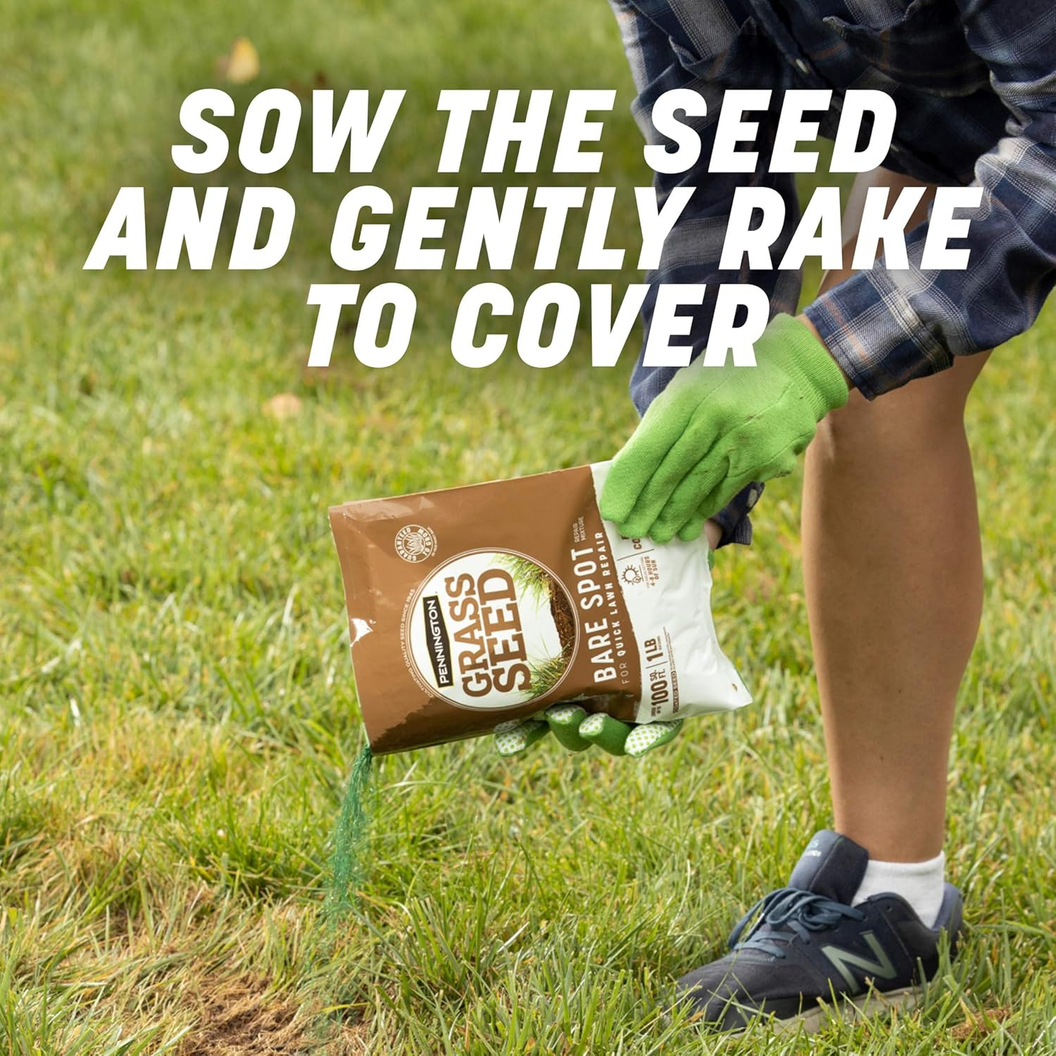 Bare Spot Repair Mix Central,1 LB, Grass Seeds for Lawn