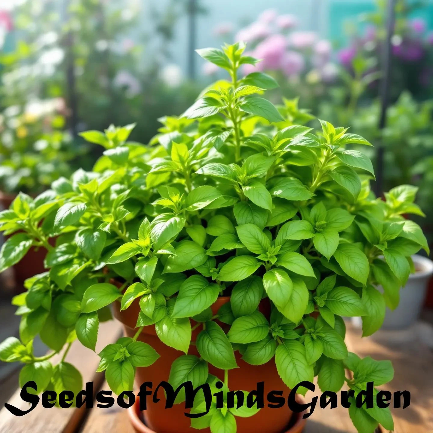 Lemon Basil Seeds – Fresh Citrus Herb for Cooking, Easy to Grow for Garden