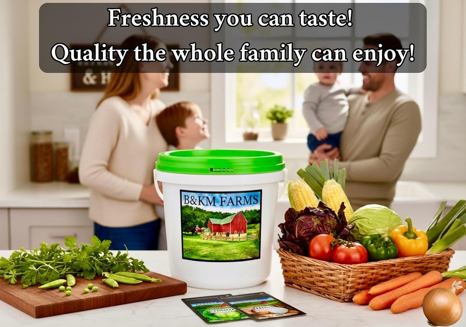 Seed Vault: 50 Varieties, 50,000+ Non-GMO Heirloom Seeds – 5+ Year Supply in Sec