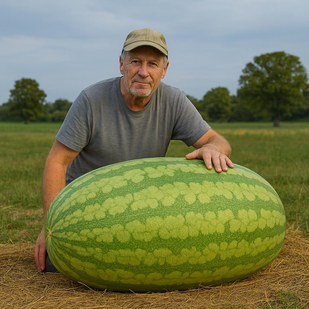 10+ Giant Carolina Cross Watermelon Seeds – Extra-Large Variety for Home Garden