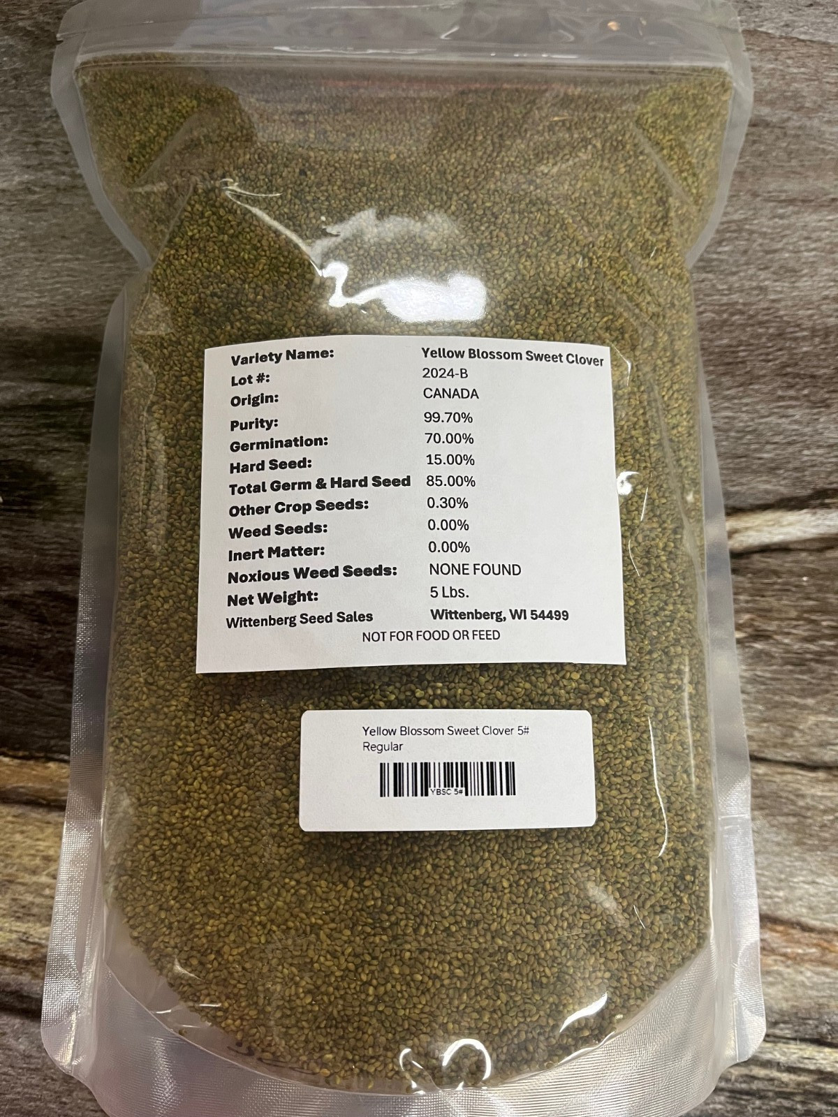 5 lbs Yellow Blossom Sweet Clover – Deer Food Plot / Wildlife Seed