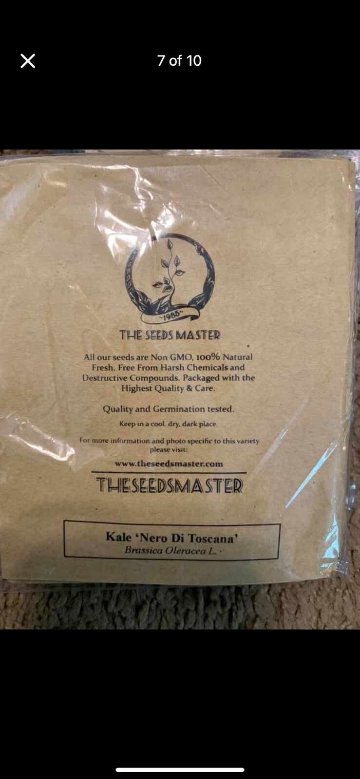 The Seedsmaster Non GMO 100% Natural 6 Types Of Seeds 90 Total Packs
