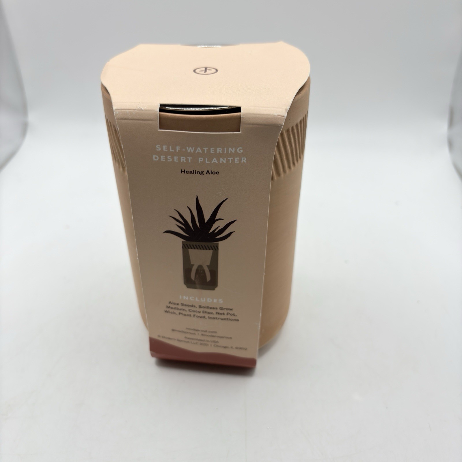 Modern Sprout Terracotta Garden Seed Healing Aloe Indoor Grow Kit – NEW