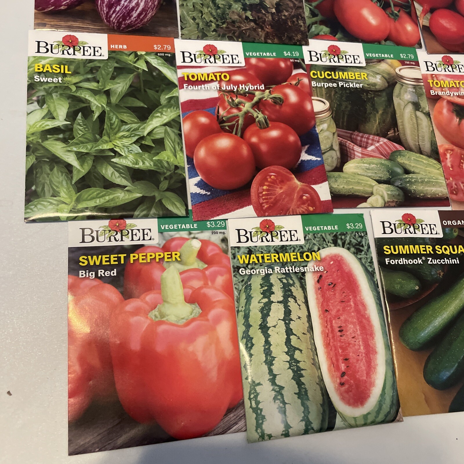 Garden Seeds Lot of 22 Packs of Burpee Vegetable & Herbs Dated 2021