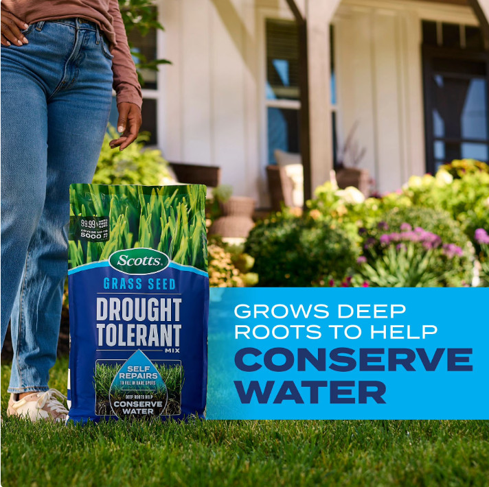 Scotts Grass Seed Drought Tolerant Mix, 5,000 sq. ft., 10 lb.