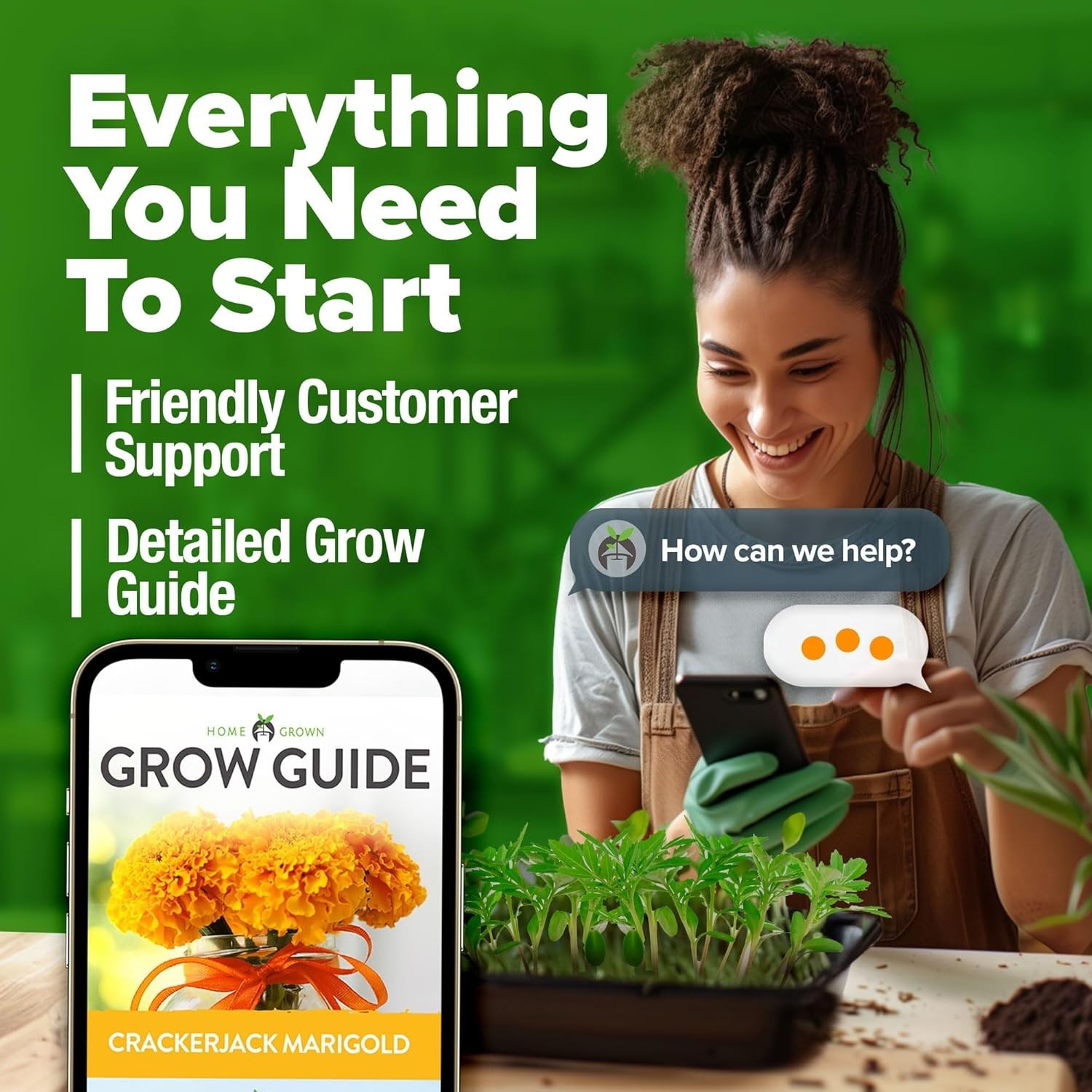 Marigold Seeds Bulk Mix – 5600+ Crackerjack Marigold Flower Seeds for Planting O