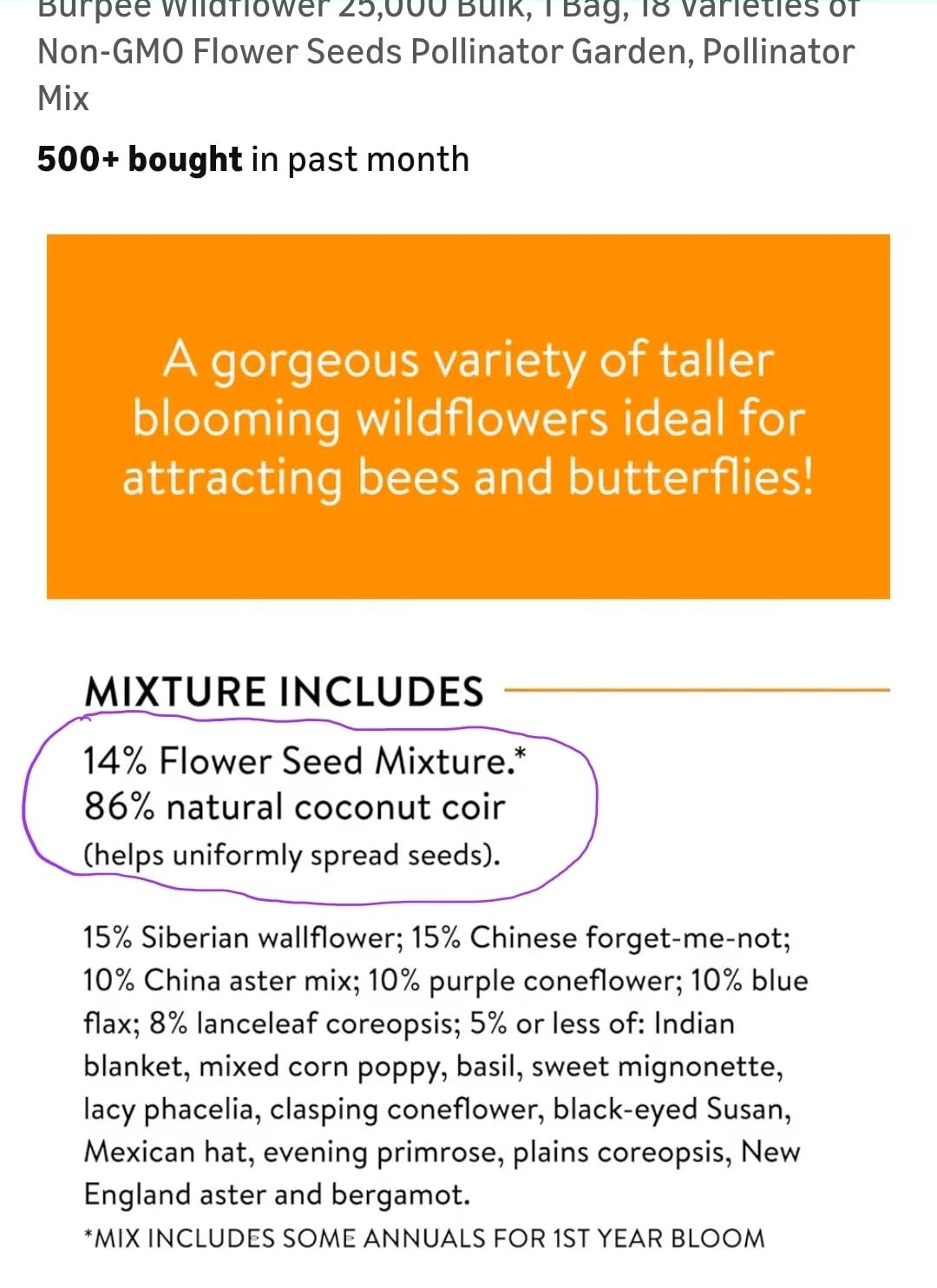 Transform Your Garden: 25,000 Seeds of 14 Easy Grow Wildflowers for Full Sun