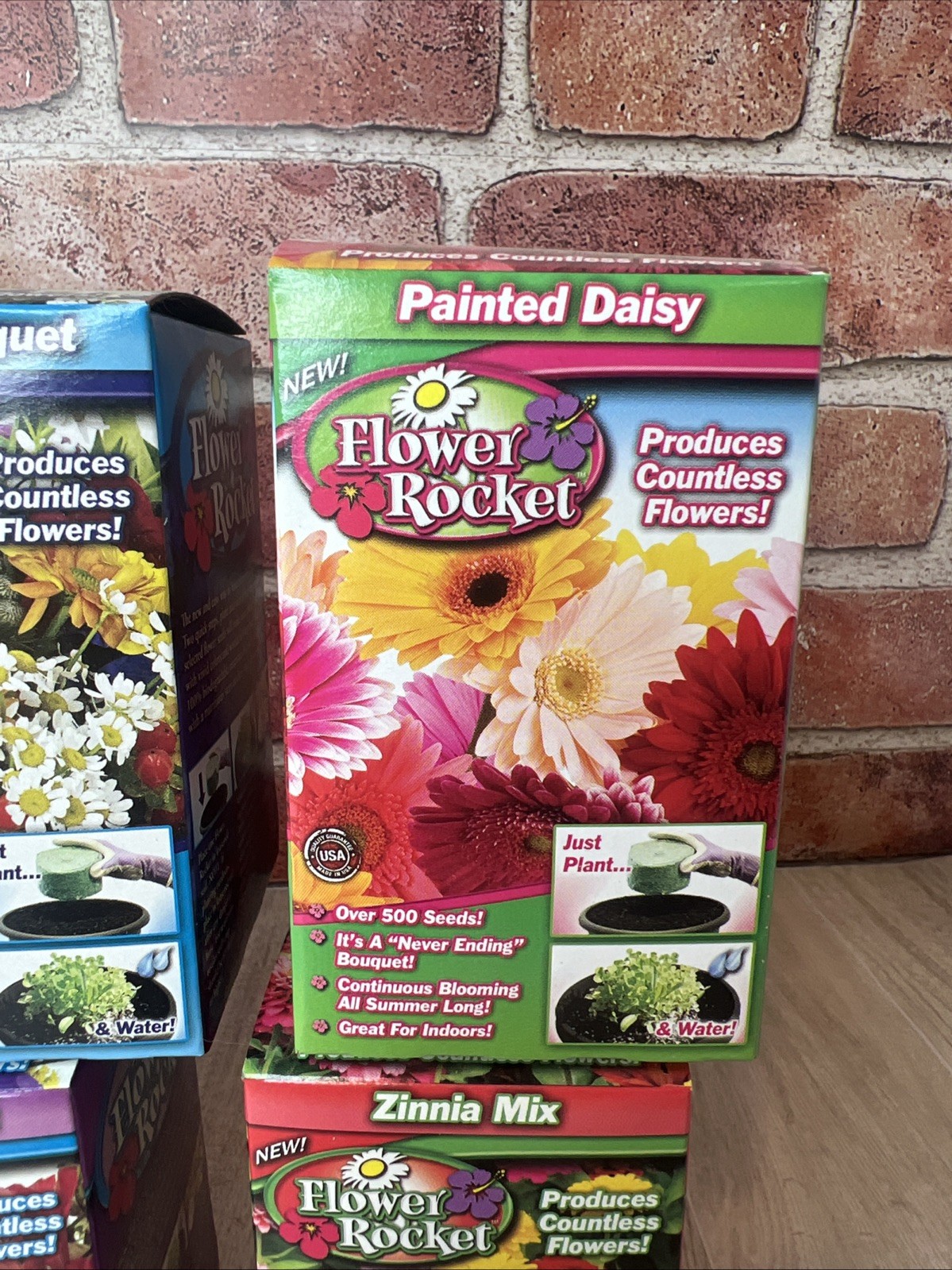 (6) Flower Rocket Over 500 Seeds *** AS SEEN ON TV *** Different Flowers – 🌺