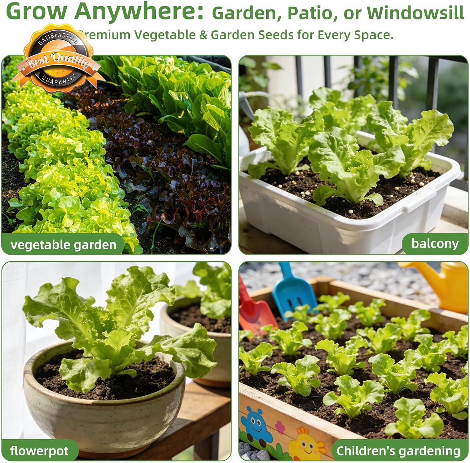 15000+ Heirloom Vegetable Seeds Non-GMO Seed Vault Survival Gear Kit