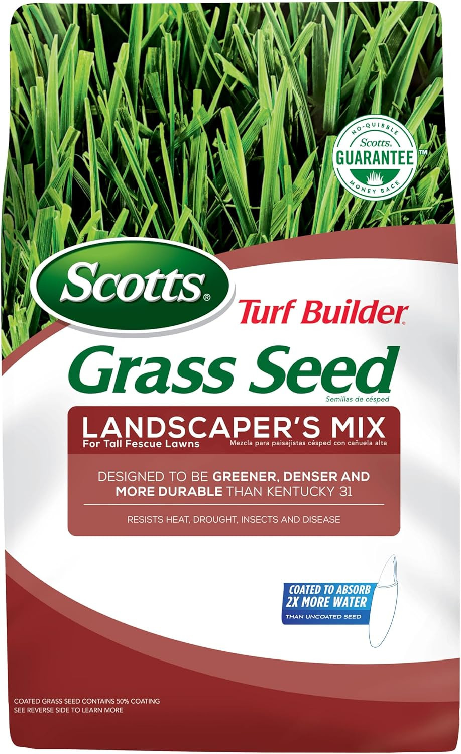 Scotts Turf Builder Grass Seed Landscaper’S Mix for Tall Fescue Lawns – Heat, Dr