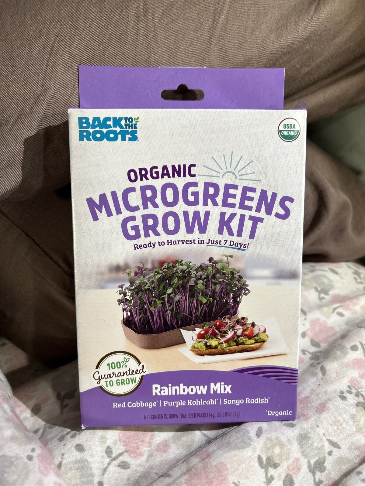 Back to the Roots Organic Microgreens Grow Kit (Rainbow Mix) NEW