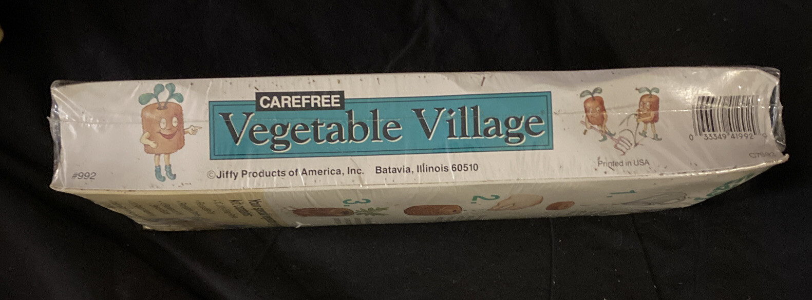 RARE NOS Vegetable Village by Carefree Kids Garden Kit Jiffy Batavia IL Vintage